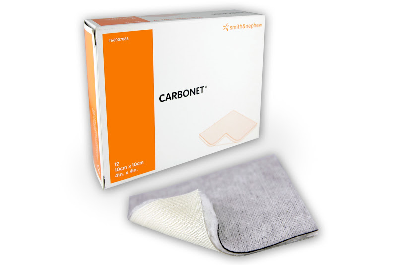 Smith and Nephew CARBONET Odour Absorbent Dressing - Bowers Medical Supply