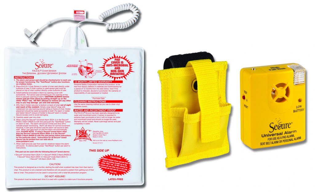 Image of PSC Yellow Universal Fall Management Alarm Chair Pads-1Y Set