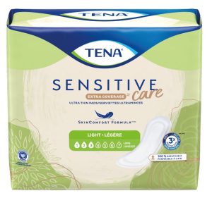 Image of TENA® Sensitive Care Extra Coverage Ultra Thin Light Pads