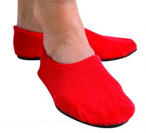 Image of PSC Fall Management Non-Slip Slippers in Red or Black