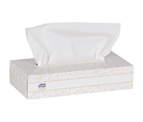 Image of Tork Premium Facial Tissue Flat Box, 2-Ply, White