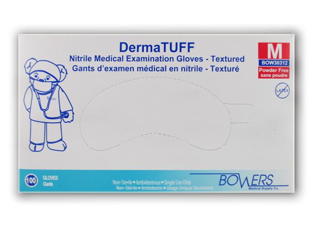 Image of Bowers DermaTUFF Nitrile Examination Gloves