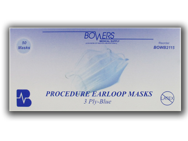 Image of Bowers Procedure Earloop Mask