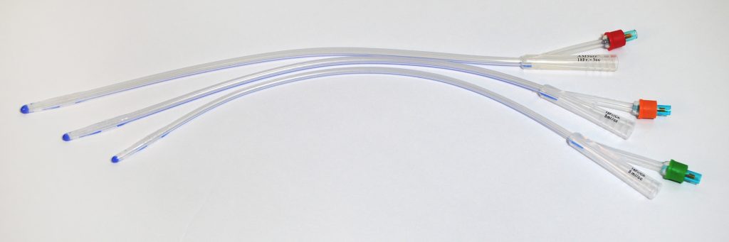 Image of Amsino 2-Way 100% Silicone Foley Catheters, 5 cc
