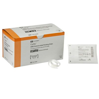 Image of Covidien Curity™ AMD Antimicrobial Packing Strips