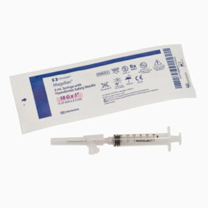 Image of Covidien Magellan™ 6 mL Syringe with Hypodermic Safety Needle, 21 G