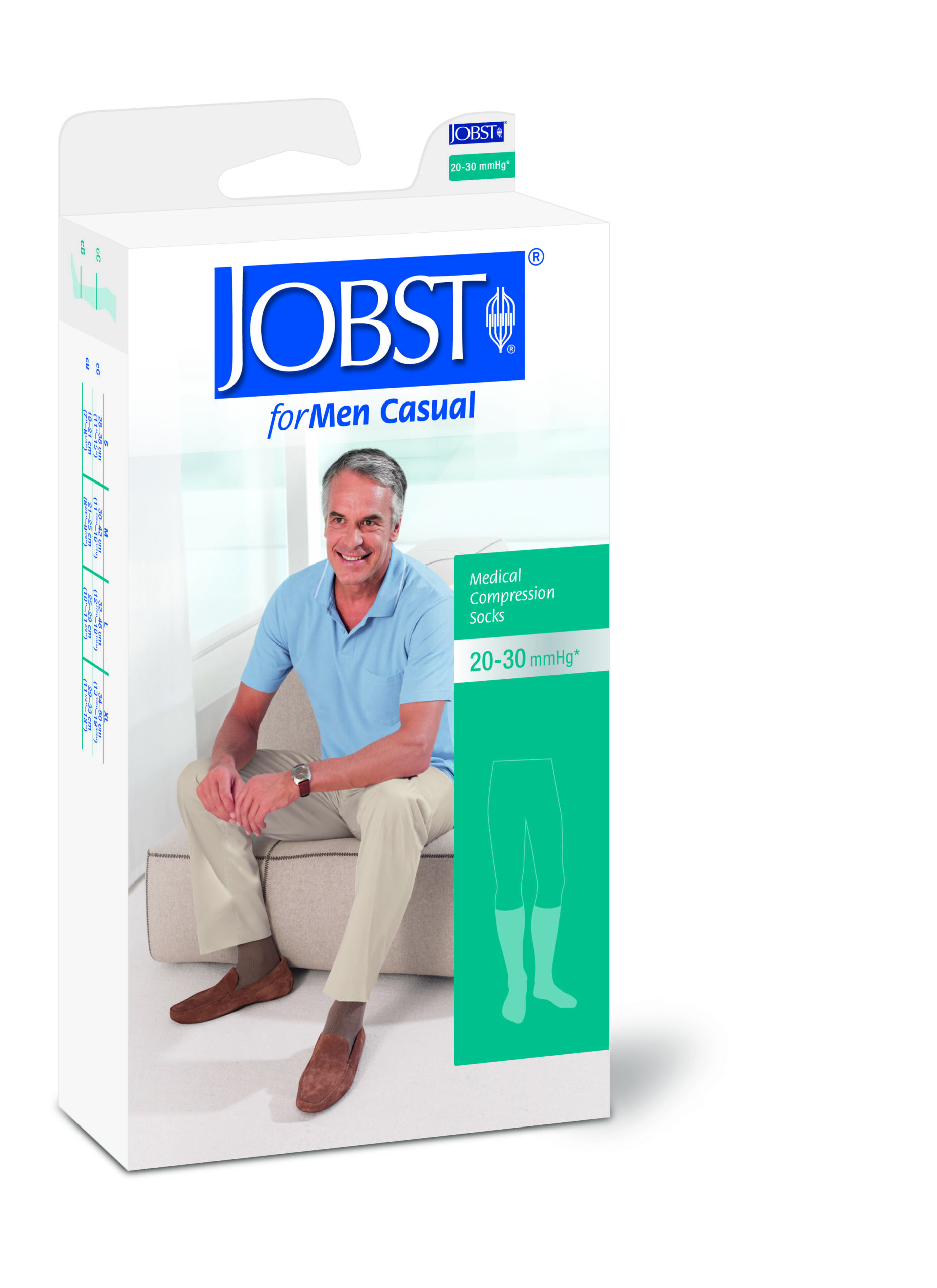 BSN Medical JOBST® forMen Casual Medical Compression Stockings, Knee ...