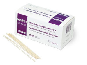 Image of AMG Medical MedPro® Non-Sterile 6 in. Wood Stick Applicators