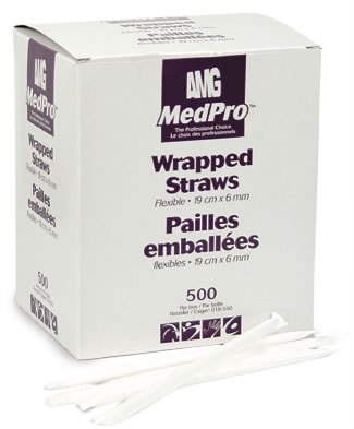 Image of AMG Medical MedPro® Wrapped Flexible Straws