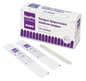 Image of AMG Medical MedPro® Tongue Depressors, Sterile & Individually Wrapped