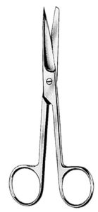 Image of AMG Medical Straight Sharp/Blunt O.R. Scissors, O.R. Quality