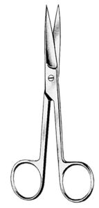 Image of AMG Medical Straight Sharp/Sharp O.R. Scissors, Floor Quality