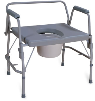 Image of AMG Medical Bariatric Drop Arm Commode