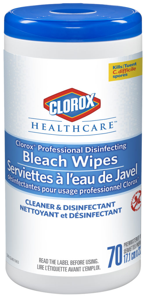 Image of Clorox® Healthcare™ Professional Disinfecting Bleach Wipes, Canister