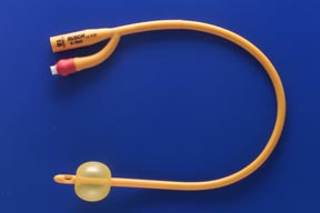 Image of Teleflex Medical Rusch® Gold Silicone Coated Latex 2-Way Foley Catheters with 5 cc Balloon
