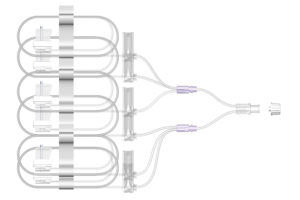 Image of EMED Technologies Corporation 36″ SCIg Set, Hexa-Furcated Needle Set with Six Site Dressings, 9 mm Needle Length