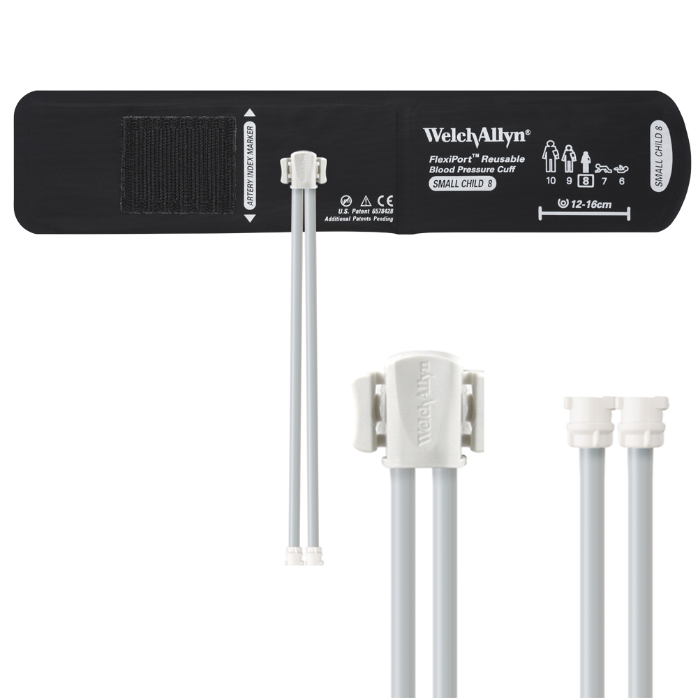 Image of Welch Allyn FlexiPort® Reusable Blood Pressure Cuffs with Two-Tube Locking-Type Connectors