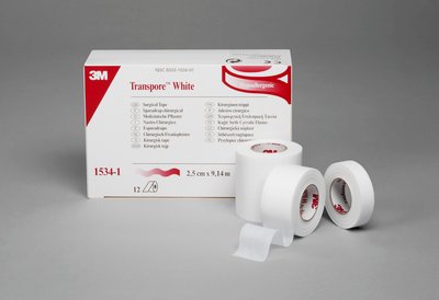 Image of 3M Health Care Transpore™ White Surgical Tape