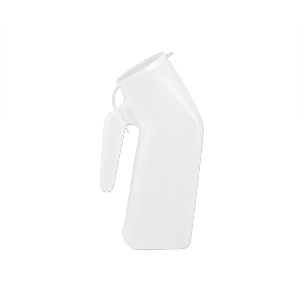 Image of Medegen Medical Products Urinal – Male, Hanging Lid, Deluxe