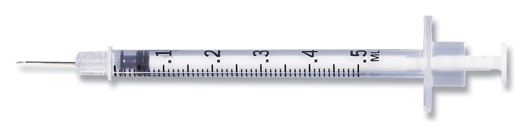 Image of BD Conventional Luer-Lok 3mL Syringes/Needles, 25 Gauge (0.51mm)