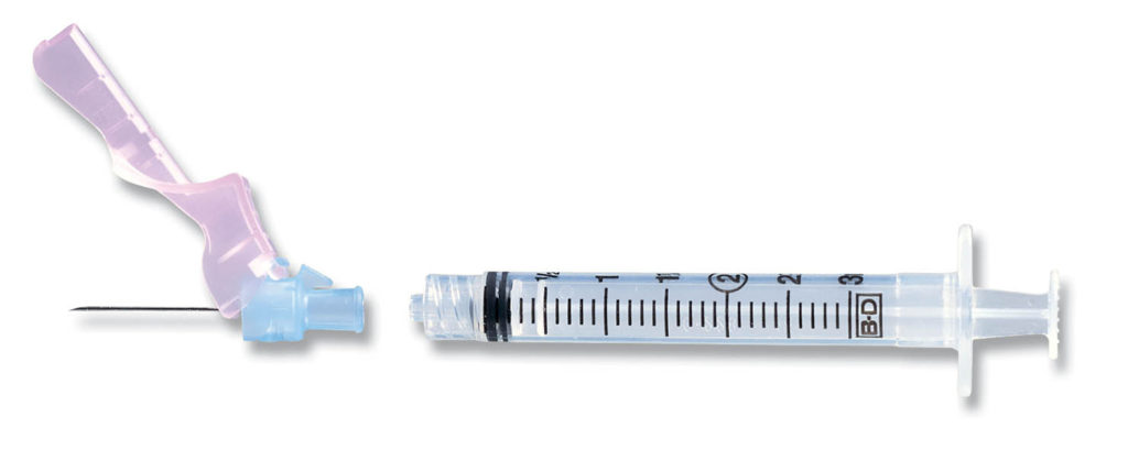 Image of BD Eclipse™ 1ml BD Luer-Lok™ Syringe with Detachable Needle