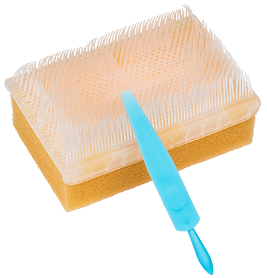 Image of BD E-Z Scrub with 4% CHG (brush/sponge)